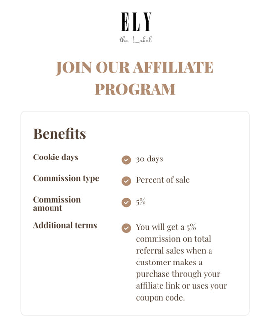 Exciting News: ELY the Label is Launching Our Affiliate Program!