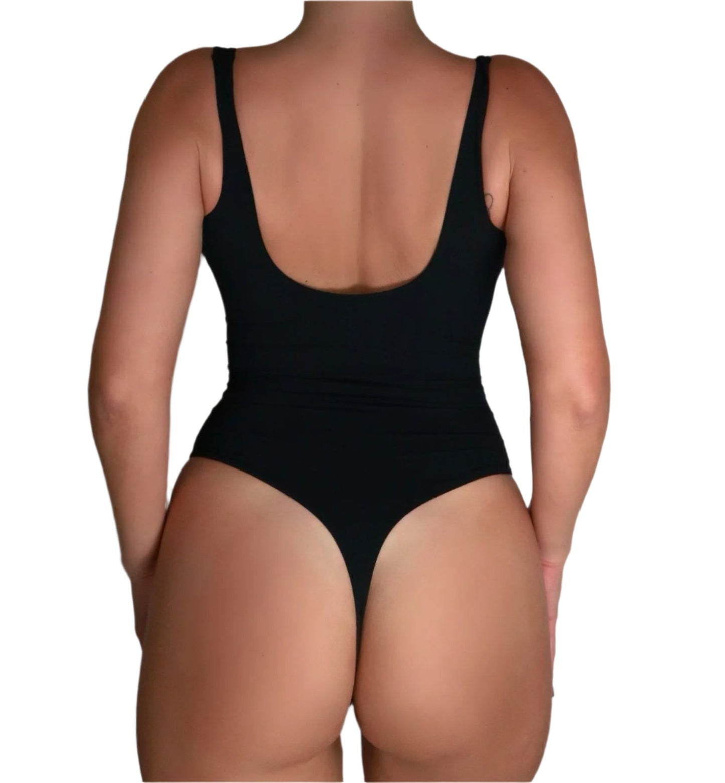 Black square neck bodysuit, buttery soft and ultra-thin. Sculpting design makes it a perfect basic staple for any outfit.
